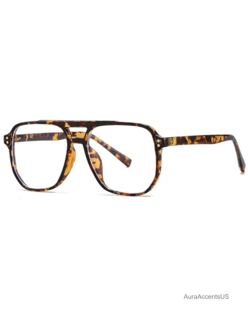 Retro Oversized Square Aviator Blue Light Blocking Eyeglasses Frames